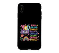 Vous êtes Gentille, courageuse, Intelligente, Forte, Unique, Affirmation d'amour Coque pour iPhone XS Max
