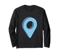 Vous êtes Ici Emplacement de Voyage GPS Pin Manche Longue