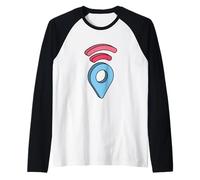 Vous êtes Ici Emplacement de Voyage GPS Pin Manche Raglan