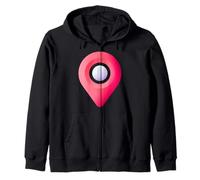Vous êtes Ici Emplacement de Voyage GPS Pin Sweat à Capuche
