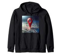 Vous êtes Ici Emplacement de Voyage GPS Pin Sweat à Capuche