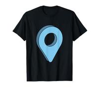 Vous êtes Ici Emplacement de Voyage GPS Pin T-Shirt