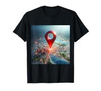 Vous êtes Ici Emplacement de Voyage GPS Pin T-Shirt