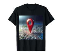 Vous êtes Ici Emplacement de Voyage GPS Pin T-Shirt