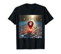Vous êtes Ici Emplacement de Voyage GPS Pin T-Shirt