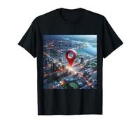 Vous êtes Ici Emplacement de Voyage GPS Pin T-Shirt