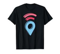 Vous êtes Ici Emplacement de Voyage GPS Pin T-Shirt Graphique avec Valeur