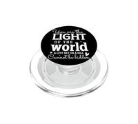 Vous êtes LA LUMIÈRE du Monde, Une Ville sur Une Colline PopSockets PopGrip pour MagSafe