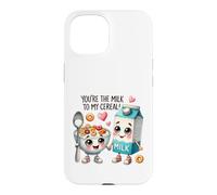 Vous êtes Le Lait de Mes céréales Kawaii Foodie Coque pour iPhone 15