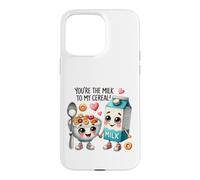 Vous êtes Le Lait de Mes céréales Kawaii Foodie Coque pour iPhone 15 Pro Max