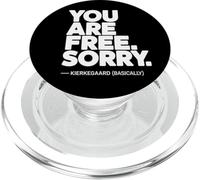 Vous êtes Libre Kierkegaard (fondamentalement) PopSockets PopGrip pour MagSafe