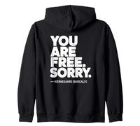 Vous êtes Libre Kierkegaard (fondamentalement) Sweat à Capuche