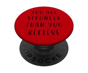 Vous êtes Plus Fort Que Vous ne Le Croyez Déclaration motivante PopSockets PopGrip Adhésif