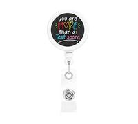 Vous êtes plus qu'un score de test porte-badge rétractable bobine clip porte-carte d'identité pour infirmière étudiant employé de bureau