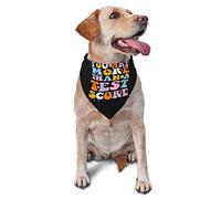 Vous êtes Plus qu'un Score de Test Spring Dog Bandanas Boy Bulk Puppy Foulard Réglable Doux Triangle Bavoirs Accessoires pour Petits Moyens Grands Chiens Chats Blanc