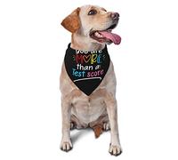 Vous êtes Plus qu'un Score de Test Spring Dog Bandanas Boy Bulk Puppy Foulard Réglable Doux Triangle Bavoirs Accessoires pour Petits Moyens Grands Chiens Chats Blanc