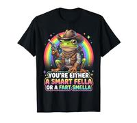 Vous êtes Soit Un Gars Intelligent ou Un Pet Grenouille Arc-en-Ciel T-Shirt
