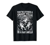 Vous êtes Soit Un Gars Intelligent ou Un Pet smella Grenouille Extraterrestre T-Shirt Graphique avec Valeur, Homme, Noir, L