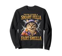 Vous êtes Soit Un Gars Intelligent, pète Une Odeur de Chat drôle Sweatshirt
