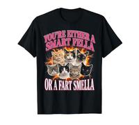 Vous êtes Soit Un Gars Intelligent, Soit Un Chat mème drôle à l'odeur de Pet T-Shirt Graphique avec Valeur