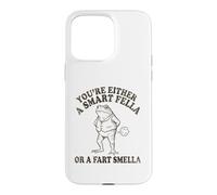 Vous êtes Soit Un Gars Intelligent, Soit Une Grenouille drôle à l'odeur de Pet Coque pour iPhone 15 Pro Max