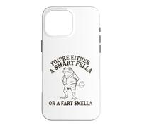 Vous êtes Soit Un Gars Intelligent, Soit Une Grenouille drôle à l'odeur de Pet Coque pour iPhone 16 Pro Max