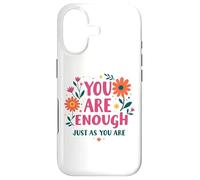 Vous êtes suffisant tel Que Vous êtes - Art Floral motivant Coque pour iPhone 17