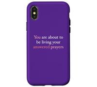 Vous êtes sur Le Point de Vivre Vos prières répondues Coque pour iPhone X/XS
