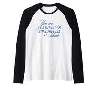 Vous êtes terriblement et merveilleusement Fait chrétien des versets de la Bible Manche Raglan