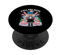Vous Êtes Tous des Noix Casse-Noisette Pyjama De Noël Drôle PopSockets PopGrip Adhésif