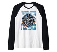 Vous êtes Un Chaton ronronnant, Je Vais Faire rugir des Loups-garous Manche Raglan