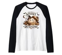 Vous êtes Une raviole effrayante, Jolie œuvre d'art culinaire d'halloween en Forme de fantôme Manche Raglan