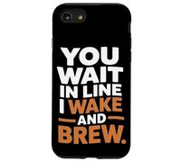 Vous faites la queue, je me réveille et je prépare du café à la maison Coque pour iPhone SE (2020) / 7 / 8