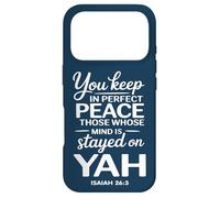 Vous Gardez en Parfaite Paix Ceux Dont l'esprit est resté sur YAH Coque pour iPhone 17 Pro