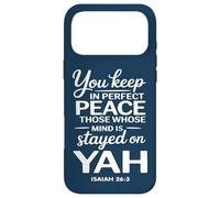Vous Gardez en Parfaite Paix Ceux Dont l'esprit est resté sur YAH Coque pour iPhone 17 Pro Max