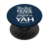 Vous Gardez en Parfaite Paix Ceux Dont l'esprit est resté sur YAH PopSockets PopGrip Adhésif