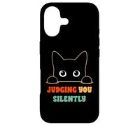 Vous Juger silencieusement, Dit « Black Cat Lover Sarcastic » Coque pour iPhone 17