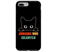 Vous Juger silencieusement, Dit « Black Cat Lover Sarcastic » Coque pour iPhone 7 Plus/8 Plus