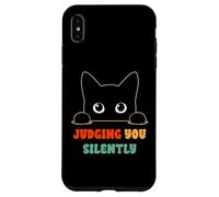 Vous Juger silencieusement, Dit « Black Cat Lover Sarcastic » Coque pour iPhone XS Max
