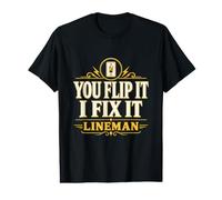 Vous Le retournez, Je Le répare, Lineman Power Lineman Lights on Lineman T-Shirt Graphique avec Valeur