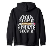 Vous Le Savez Maintenant Montrez-Le Examen Journée De Test Sweat à Capuche