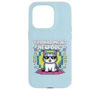 Vous m'avez découvert Le Nouveau DLC Cat Shades Pixel Art Coque pour iPhone 15 Pro