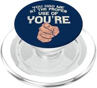 Vous m'avez Fait Le Bon Usage de Votre Grammaire drôle PopSockets PopGrip pour MagSafe