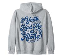 Vous m'avez invitée à Aloha Tropical Hawaii Beach Sunset Vibes Surf Sweat à Capuche