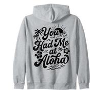 Vous m'avez invitée à Aloha Tropical Hawaii Beach Sunset Vibes Surf Sweat à Capuche