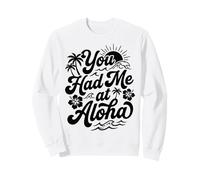 Vous m'avez invitée à Aloha Tropical Hawaii Beach Sunset Vibes Surf Sweatshirt