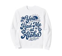 Vous m'avez invitée à Aloha Tropical Hawaii Beach Sunset Vibes Surf Sweatshirt