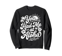 Vous m'avez invitée à Aloha Tropical Hawaii Beach Sunset Vibes Surf Sweatshirt