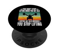 Vous n'arrêtez Pas de soulever Lorsque Vous Obtenez Un soulevé de Terre en dynamophil PopSockets PopGrip Adhésif