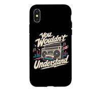 Vous ne comprendriez Pas Cassette Boombox Music Lover Coque pour iPhone X/XS
